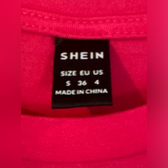 NWOT SHEIN Solid Split Thigh Bodycon Dress - Picture 7 of 8